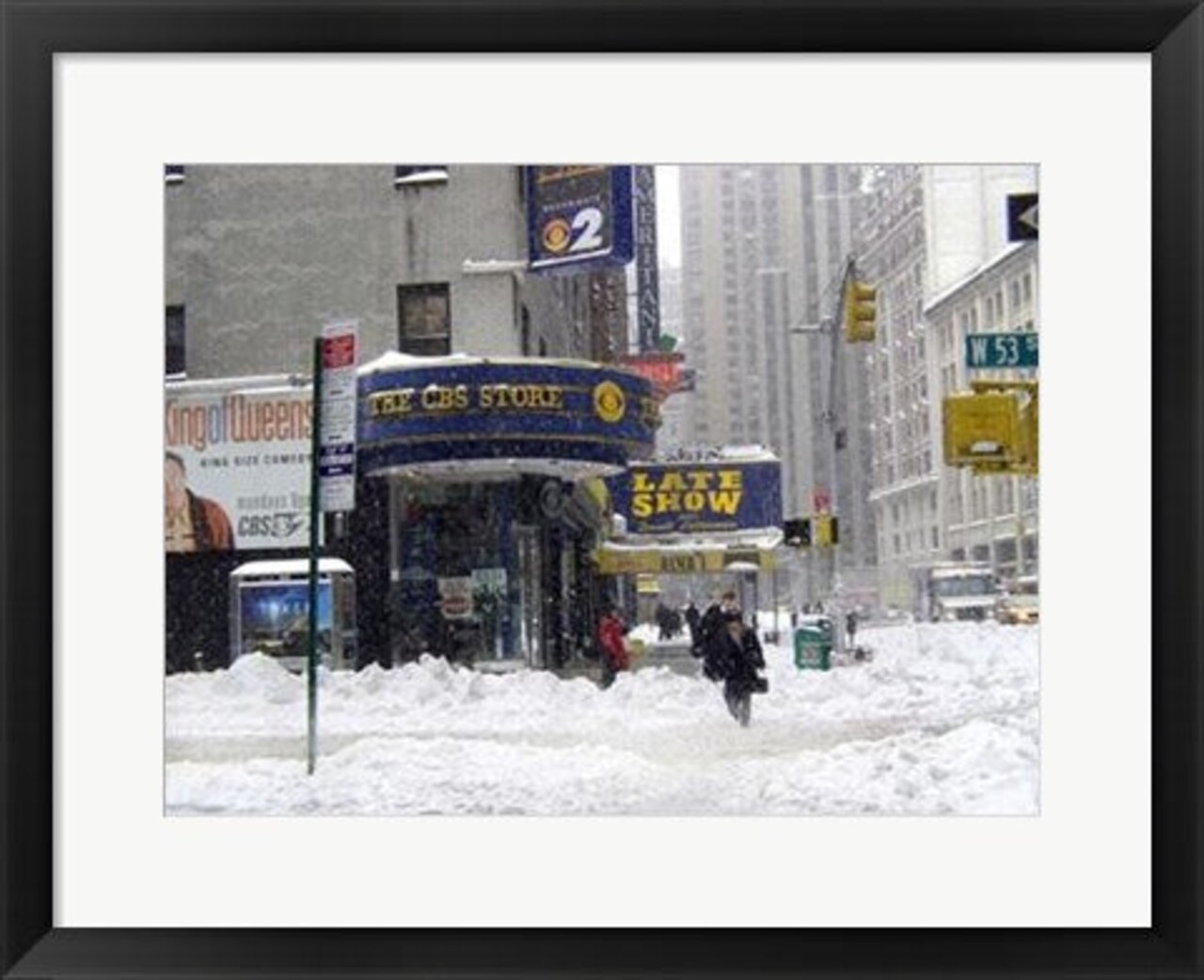 Framed Art The Late Show & CBS Store by Igor Maloratsky 13 x 19